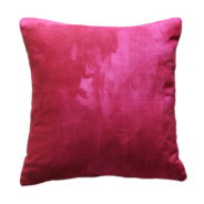 Overdyed Hot Pink Linen Pillow